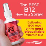 Results RNA Vitamin B12 Methylcobalamin Extra Strength 12 Pack, 2 oz