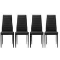 thumbnail image 6 of SESSLIFE Dining Chairs Set of 4, Kitchen Chairs with PU Cushion Seat Back, Modern Living Room Side Chairs with Metal Legs, 6 of 9
