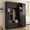 Black, variant on Mintazer 78.7"H Farmhouse Hall Tree with Coat Rack, Storage Bench, Drawers & Hooks for Hallway, Entryway, Bedroom, Mudroom, Living Room, Black