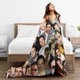 thumbnail image 6 of Sebastian Stan Blanket Soft and Warm Lightweight Fluffy Throws Blankets Rug Carpet Gift for Beach Yoga Bedroom Living Room Decoration Sofa Camping Trip Dorm Decor All Season, 6 of 6