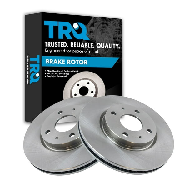 TRQ Front Brake Rotors Set Vented Fits Select 2008-2011 Ford Focus