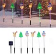 thumbnail image 6 of AUTUMN Set of 5 Solar Christmas for Outdoor Christmas Decorations, 8 Modes Christmas Pathway LED Lights, Waterproof Christmas Pathway Lights for Patio Garden Lawn Holiday Decor, 6 of 6