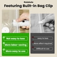 thumbnail image 3 of [2025 New Version] Kulukulu Vacuum Sealer Set, Portable Vacuum Sealer Machine for Food Storage and Sous Vide + 30 Reusable Vacuum Seal Bags(15 Medium, 3 of 7