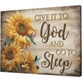 thumbnail image 2 of Farmhouse Sunflower Wall Art Hummingbird Religion Christian Bible Verse Pictures Wall Decor Scripture Quotes Canvas Painting Print Artwork Framed for Living Room Bedroom Bathroom 16"×12", 2 of 6