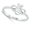 thumbnail image 4 of Honey Bumble Bee Personal Power Ring .925 Sterling Silver Band Jewelry Female Male Unisex Size 10, 4 of 4
