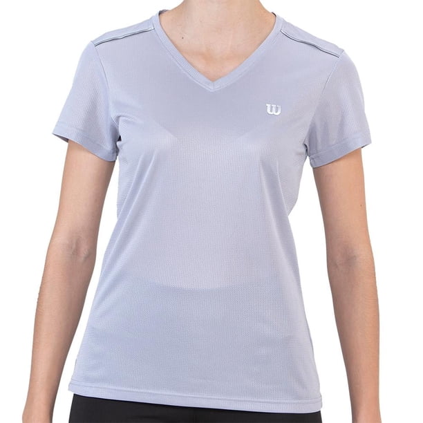 Playera Wilson para Mujer, Deportivo Gris Talla M