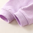 thumbnail image 6 of TOWED22 Toddler Baby Girl Boy Fall Winter Clothes 2pcs Long Sleeve Sweatshirt Tops Elastic Waist Pants Set Funny Print Outfits Clothing(Purple,6-7 Y), 6 of 9