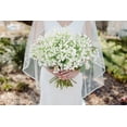 thumbnail image 3 of WEISIPU 16pcs Artificial Full Star Greenery Spray, Real Touch White Fake Flowers for Wedding Bouquets, Centerpieces, Floral Arrangements and Decorations, 3 of 7
