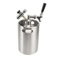 thumbnail image 1 of Mini Barril De Cerveza Presurizado, Mini Barril De Cerveza Ajustable A Presión Distribuye Uniformemente Acero Inoxidable Para Barra, 1 of 7