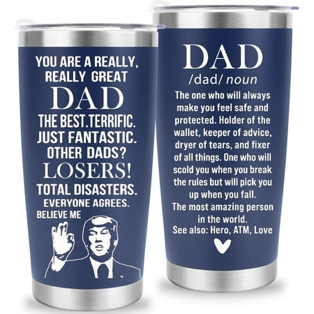 

Chirstmas Gifts for Dad Men Gift Gifts For Dad From Daughter Son Wife Best Birthday Gifts For Men Dad Bonus Dad Stepdad You re A Really Great Dad Tumbler 20oz