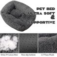 thumbnail image 3 of 2026 Plush Donut Dog Bed, Square Dog Bed Calming Pet Dog Bed, Anti Anxiety Cat Dog Bed Cuddler, 3 of 5