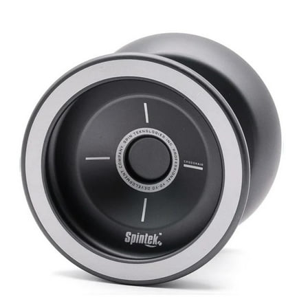 Spintek Crosshair Yo-Yo -Responsive YoYo with Unresponsive Bearing Kit Included (Gunmetal)