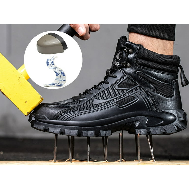 Steel Toe Work Boots for Men Women Lightweight Safety Shoes Construction Working Sneakers Nonslip Outdoor Ankle Boots