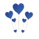 thumbnail image 1 of EeaseMX 7 tarjetas con forma de corazón brillante con palillos para decorar tartas, ideales para bodas, cumpleaños y fiestas (corazonado azul)., 1 of 7