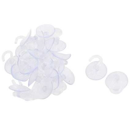 Window Suction Cups Uxcell Rubber Window Glass Wall Suction Cup Hanging Hook Sucker Hanger Clear 25mm Dia 23pcs ()