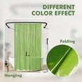 Barossa Design Lightweight Waterproof Shower Curtain PEVA Liner with 3 Clear Green, 72