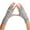Gray, variant on qolati Men Women Knit Fingerless Gloves Warm Arm Warmers with Thumbhole Mittens Stretchy Sleeves Hands Wrist Gloves