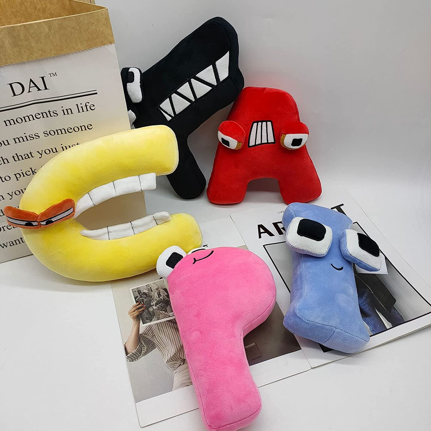 Alphabet Lore Plush Toys Pillow Doll English Letter Stuffed Animal Plushie  Doll Toys Gift for Kid Children Educational Gift toy