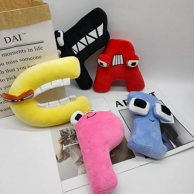 Alphabet Lore Plush Toy Alphabet Lore Stuffed Educational Letter Toys  Cartoon Doll Soft Pillow Toy Collectible for Fans Friends Kids Christmas