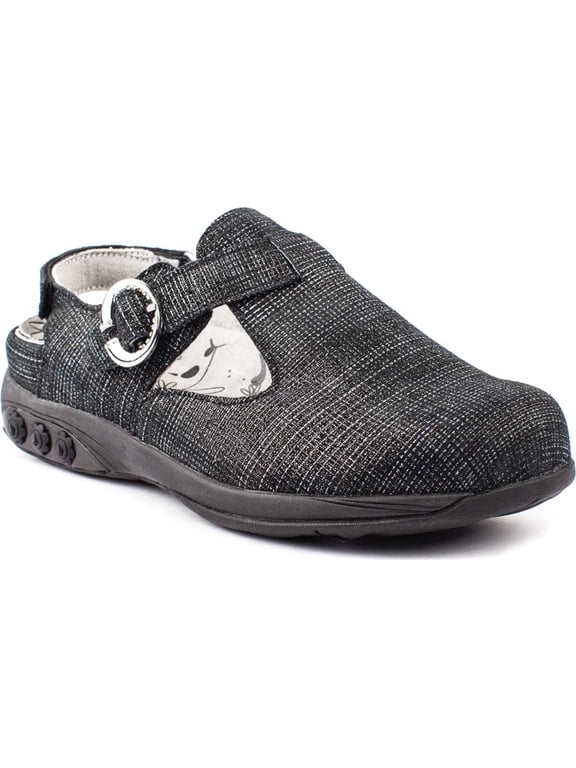 Women's Therafit Chloe Clog Navy Print Leather 40 MW