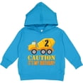 thumbnail image 2 of Inktastic 2nd Birthday Construction Truck, Cement Mixer 2 Years Old Toddler Hoodie, 2 of 4