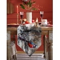 thumbnail image 4 of Table Runner Dresser Scarves Christmas Abstract Cardinal Bird Cotton Linen Burlap Table Cover Vintage Oil Painting Artwork Table Runners for Family Kitchen Dining Holiday Party Banquet Decor, 4 of 5