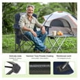 thumbnail image 5 of Folding Camping Chair Oversized Heavy Duty Padded Outdoor Chair with Cup Holder Storage and Cooler Bag, 450 LBS Weight Capacity, Thicken 600D ,2 Pack, 5 of 9