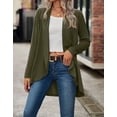 thumbnail image 6 of Cardigans for Women Fall Winter Long Sleeve Open Front Casual Lightweight Soft Knit Cardigan Sweater Outwear Alsol Lamesa, 6 of 6