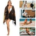 thumbnail image 5 of Halloween Scary Night Full Moon Oversized -Washed Lightweight Quick Dry Beach Towels - 32"x63", 5 of 7