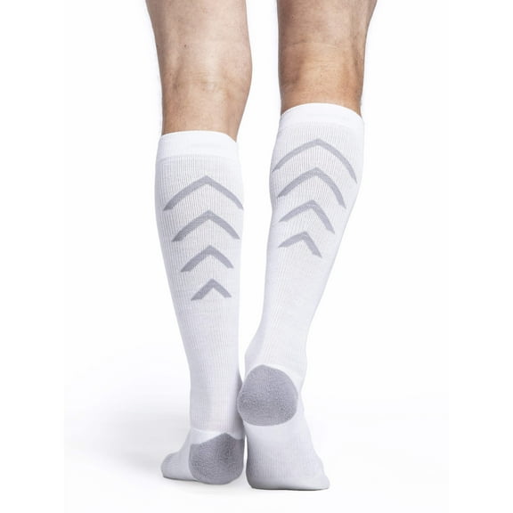 Sigvaris Athletic Recovery Calf Sock 15-20mmHg-Small-White