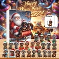 thumbnail image 1 of Calendario de cuenta regresiva para Navidad, 24 colgantes de salchichas, adornos festivos para el árbol de Navidad., 1 of 6