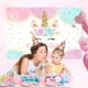 thumbnail image 4 of Fondo de vinilo para fiesta de cumpleaños con diseño de unicornio, 150 x 100 cm, 4 of 9