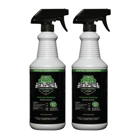 

SNiPER Hospital Disinfectant Odor Eliminator and All-Purpose Cleaner 32 Ounce Spray 2 Pack