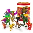 thumbnail image 2 of Juego de 12 Juguetes Dinosaurios Grandes de 7" con Tambor de Almacenamiento | Surtido de F Imagination Generation Imagination Generation, 2 of 2