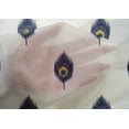 thumbnail image 4 of oneOone Cotton Silk Fabric Peacock Feather Ikat Printed Fabric 1 Yard 42 Inch Wide, 4 of 4