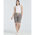 thumbnail image 6 of Real Essentials 3 Pack: Womens Cotton French Terry 9" Bermuda Short Pockets-Casual Lounge Athletic (Available in Plus), 6 of 6