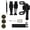 Black, variant on Bike Tire Repair Kit - Mini Bike Pump and Tool Set for Road & Mountain Bikes, Compact Emergency Repair (Black)