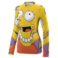 thumbnail image 4 of Simpsons Women's Sunscreen Shirt Long Sleeve Workout Tops Crewneck Soft Comfy Tees Casual T-Shirt 2XL, 4 of 7