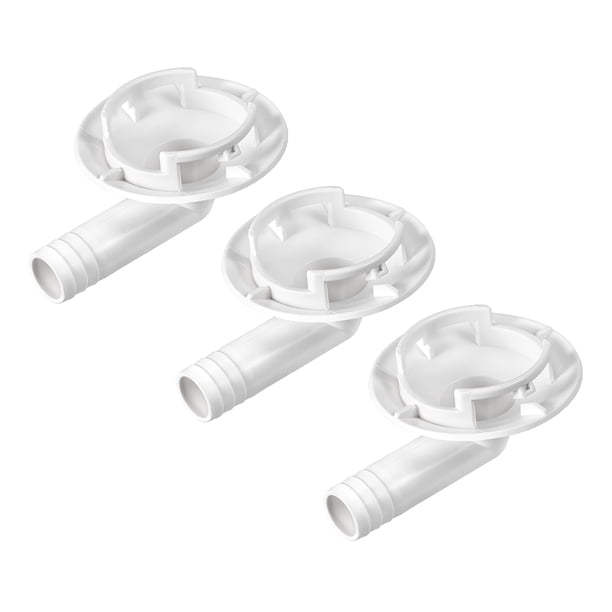Conector de manguera de drenaje de aire acondicionado, accesorio en ángulo para unidades mini-split y unidades de ventana AC 40 mm 3 Pcs