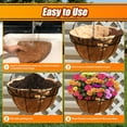 thumbnail image 5 of 2Pcs/4Pcs/6Pcs Coco Liners for Planters, Round Hanging Basket Liners, Coconut Fiber Liners for Planters Flowers Garden, 5 of 6