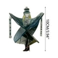 thumbnail image 2 of PuSpu Handmade Stained Glass Dancing Twirl Acrylic Material Weather-Resistant Reinforced Frame Melody Wind Chime For Home Garden Porch Window Hanging Decor, 2 of 9