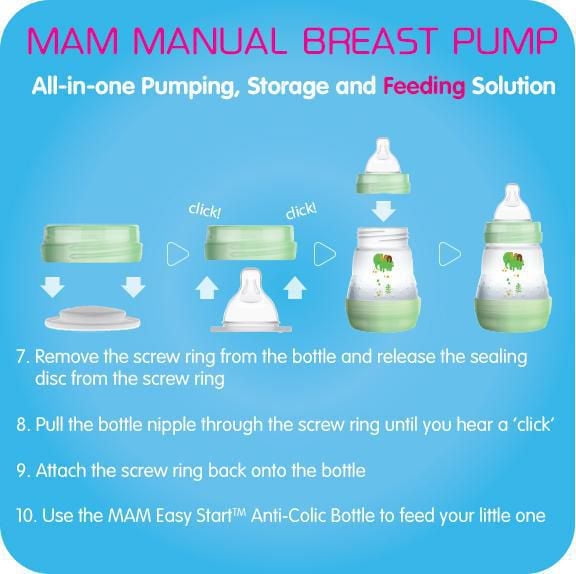 Glass Bottles MAM Easy Start Anti-Colic Baby Bottle 160ml Flow