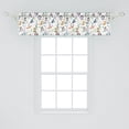 thumbnail image 2 of Ambesonne Forest Window Valance, Animals Forming Numbers Fun, 54" X 12", Multicolor, 2 of 3