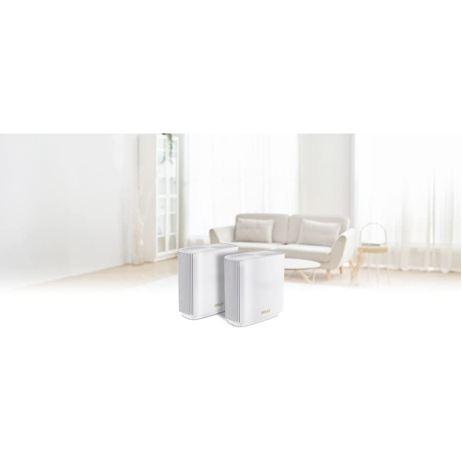 ASUS ZenWiFi XT9 AX7800 Wireless Tri-Band Gigabit Mesh Wi-Fi System, Charcoal, 2-Pack