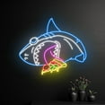 thumbnail image 2 of Handmadetneonsign Shark Eating Pizza Neon Sign, Pizza Shark Neon Light, Pizza Shark Led Light, 2 of 5