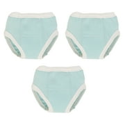Under The Nile Organic Cotton Solid Aqua Training Pants Set of 3, 2 To 4 Years