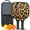 Black-3, variant on Pickleball Paddles Set Of 2, Fiberglass Surface, Animal, Leopard Print, 4 Balls & Bag