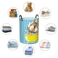 thumbnail image 6 of Daiia Dog Takes a Bath in the Bathtub Round Laundry Basket with Handles Thickened Waterproof Circular hamper,Dirty Clothes Storage Basket for Bedroom,Bathroom,College Dorm-Medium, 6 of 8
