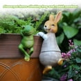 thumbnail image 3 of PENGXIANG Cartoon Hanging Climbing Cylinder Frog Potted Pendant Bunny Resin Animal Figure, 3 of 6