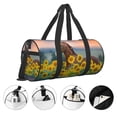 thumbnail image 5 of Easygdp Horse Sunflowers Travel Bag, Camping, Weekend, Carry On Overnight Duffel Bag with Shoulder Strap, 5 of 8